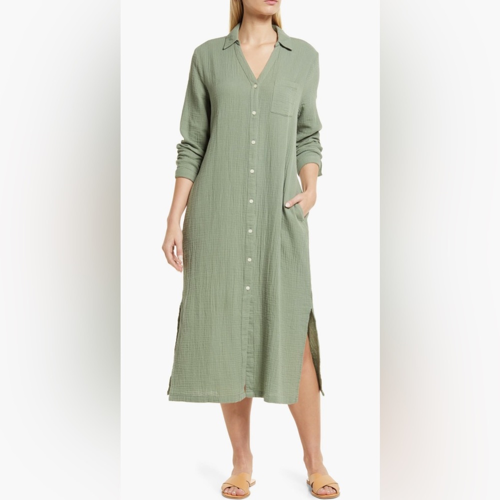 Caslon Green Midi Dress
